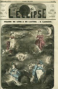 A fase da lua & a outra, as 4 fases da lua representando as 4 categorias sociais de mulheres. Capa em "L