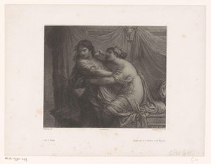 A esposa de José e Potifar Joseph et Putifar (título no objeto) Artistas Antigos e Contemporâneos (título da série) Les artistes anciens et modernes (título da série)