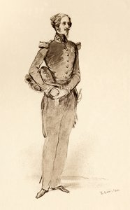 Príncipe Luís de Orleães, duque de Nemours, em 1840, do livro "The Girlhood of Queen Victoria", publicado em Londres em 1912 (gravura)