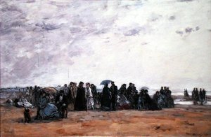 Um local de rega à beira-mar de Eugene Louis Boudin