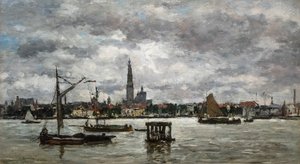 Antuérpia O Escalda de Eugene Louis Boudin