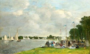 Regatas em Argenteuil, 1866. de Eugene Louis Boudin