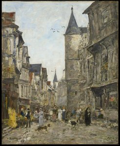 Rue Saint-Romain, Ruão de Eugene Louis Boudin