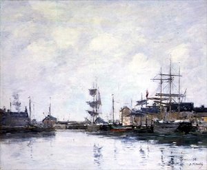 A Bacia em Fecamp de Eugene Louis Boudin