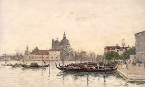 Veneza, o Molo de Eugene Louis Boudin
