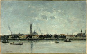 Vista de Antuérpia de Eugene Louis Boudin