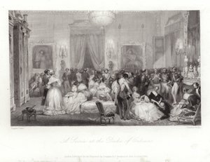 Um sarau no duque de Orleans de Eugene Louis Lami