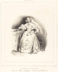 Traje de Paquita na Rainha da Espanha de Eugene Louis Lami
