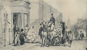 Na Praça Eaton, 1850, 1920 de Eugene Louis Lami