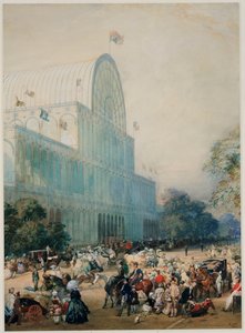 A inauguração do Palácio de Cristal, 1851 de Eugene Louis Lami