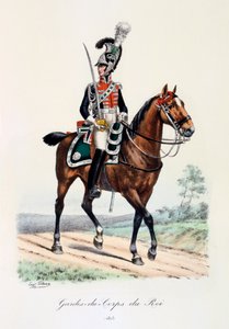Guarda-costas do rei, 1815 de Eugene Titeux