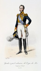 Guardas de pé comuns do corpo do rei, capitão-coronel, 1817-30