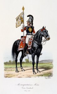 Mosqueteiros Negros, Portador Standard, 1814-15 de Eugene Titeux