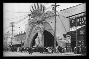 Entrada para Dreamland, 1908 (nitrato negativo)