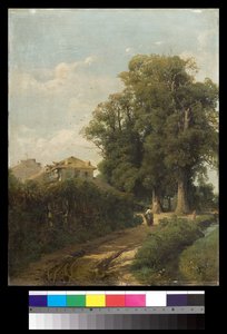 Os arredores de Milão das lavadeiras em Magolfa, 1870