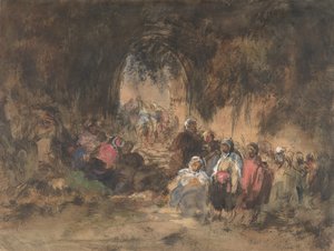Árabes Descansando, 1817-70. de Eugenio Lucas Villamil