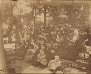 Guignol, Jardins de Luxemburgo de Eugène Atget