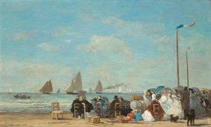 Cena da praia em Trouville