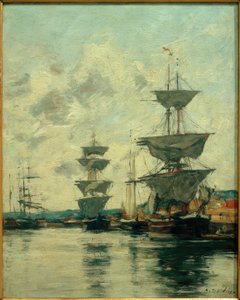 Docas de Deauville de Eugene Louis Boudin