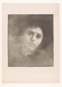 Retrato de Madame Carriere Senhora Eugene Carriere de Eugène Carrière
