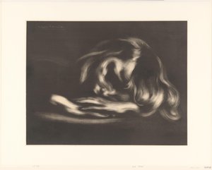 menina dormindo le sommeil de Eugène Carrière