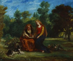 Educação de Nossa Senhora de Eugène Delacroix