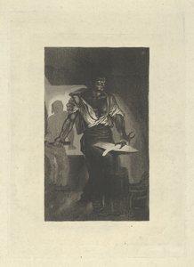 Um Ferreiro, 1833., 1833. de Eugène Delacroix