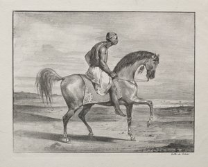 africano a cavalo de Eugène Delacroix
