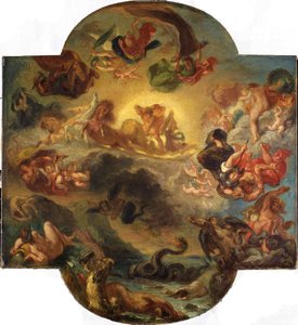Vencedor Apollo da cobra Python, c. 1853. de Ferdinand Victor Eugene Delacroix