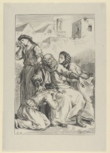 Morte de Goetz von Berlichingen, 1845., 1845. de Eugène Delacroix