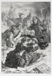 Hamlet: Hamlet e Laertes no Túmulo de Ofélia de Eugène Delacroix
