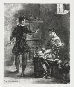 Hamlet: Hamlet e Ofélia de Eugène Delacroix