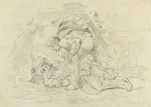 Hércules cativa Nereu de Eugène Delacroix