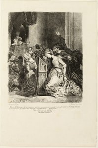 Marguerite na Igreja, de Fausto de Eugène Delacroix