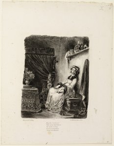 Marguerite na roda de fiar de Eugène Delacroix