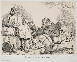 Arrieiros de Tétuan de Eugène Delacroix