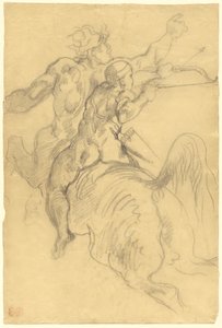 A educação de Aquiles de Eugène Delacroix
