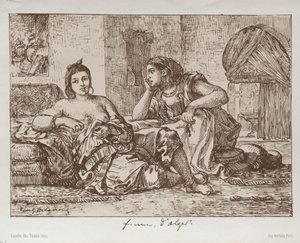 Mulheres de Argel de Eugène Delacroix
