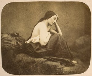 Retrato feminino de Eugène Durieu