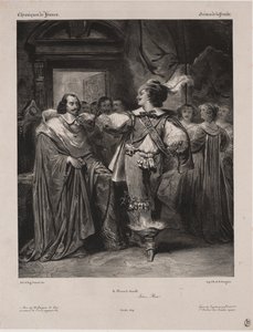 Crônicas da França: Cena da Fronda - O Príncipe de Condé de Eugène François Marie Joseph Devéria