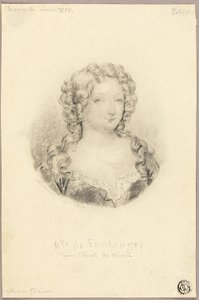Retrato medalhão de Miss de Fontanges
