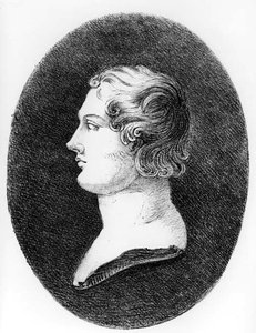 Retrato de George Gordon, 6º Barão Byron de Rochdale (1788-1824) de um busto de Lorenzo Bartolini (1777-1850)