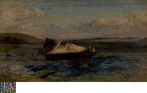 Barco pequeno de Eugene Isabey