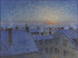 Nascer do sol sobre os telhados de Estocolmo, 1903