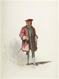Btv1b84558104 14 - Saint-Saëns - Henrique VIII - Maquetas de trajes - Lacoste - 14º Traje de Eugene Lacoste