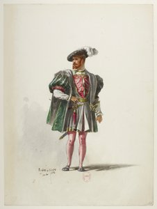 Btv1b84558104 54 - Saint-Saëns - Henrique VIII - Maquetas de fatos - Lacoste - 54. Traje de Eugene Lacoste