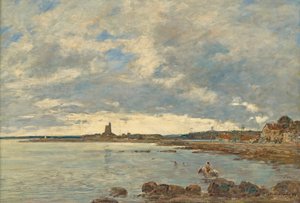 São Valentim - La Hougue de Eugene Louis Boudin
