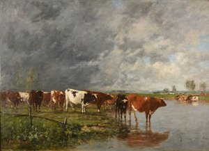 Bebida de rebanho de Eugene Louis Boudin