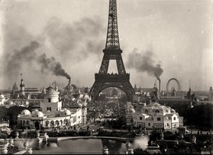 Vista da exposição universal, Paris. 1900 de Eugène Trutat