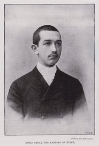 Abbas Pasha, Khedive do Egito (foto a p/b) de European Photographer